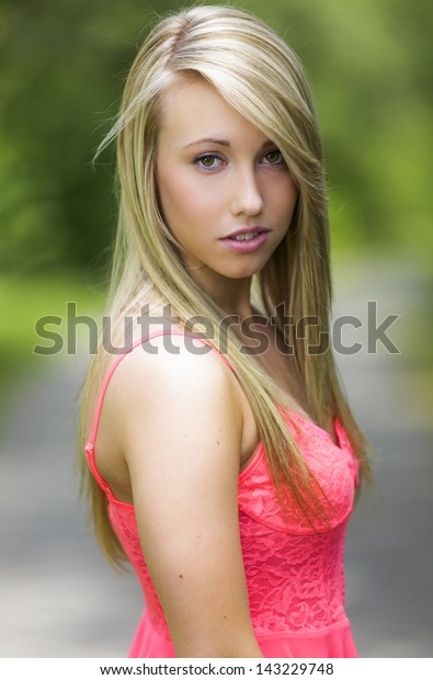 Sassy Beautiful Teen Girl Posing Glamour Stock Photo Edit Now