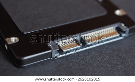 Sata SSD Solid state drive disk used in modern computers is faster than traditional HDD