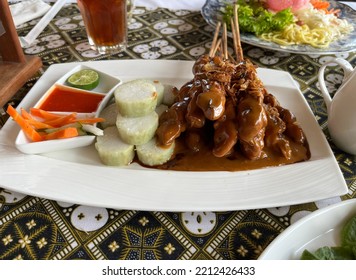 Satay Menu From A Restaurant In Jakarta, Indonesia