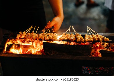 Satay, Street Food In Malaysia