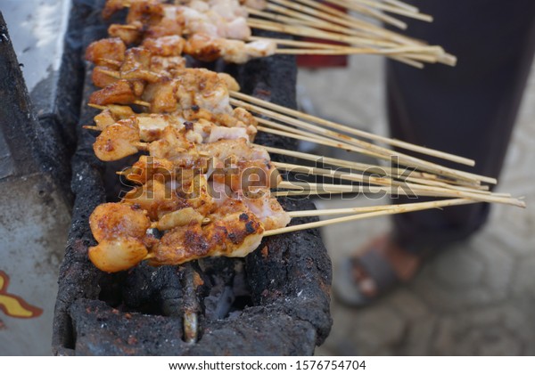 Sate Ayam Chicken Satay Chicken Meat Stock Photo Edit Now