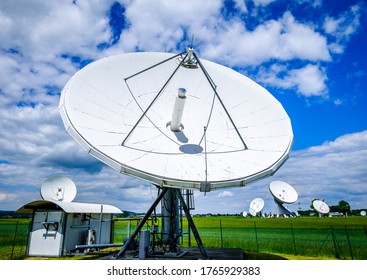 Satellite Dishes At The Earth Station In Raisting - Germany