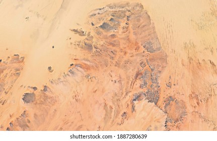 Satellite Top View Texture Over Egypt