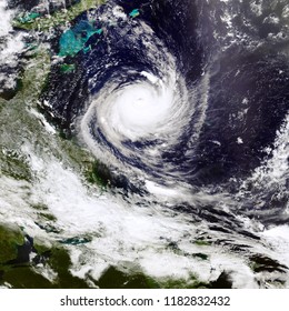 Satellite view. Hurricane planet Earth. Elements of this image furnished by NASA. - Powered by Shutterstock