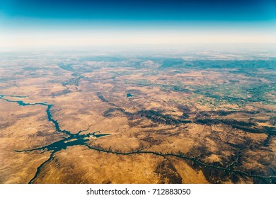 Satellite View Of Planet Earth Horizon - Shutterstock ID 712883050