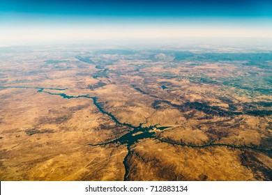 Satellite View Of Planet Earth Horizon - Shutterstock ID 712883134