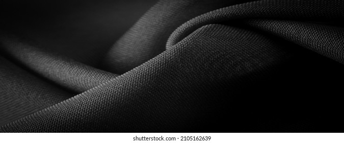 Satin Black Silk is a weave that usually has a glossy surface and a matte back, satin weave is characterized by four or more fillers or weft threads.