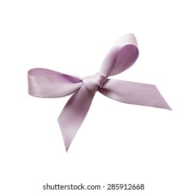 Satin Bow Isolated On White