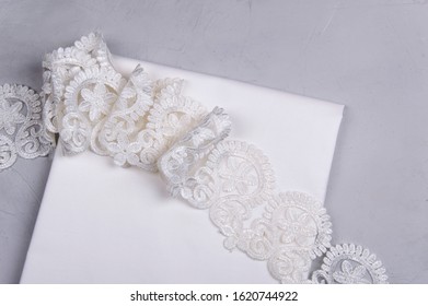 satin and lace ribbon