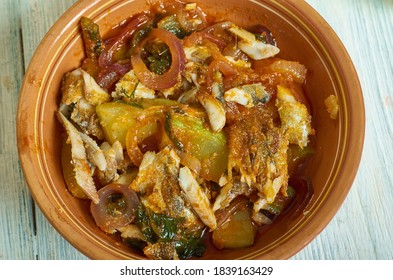 Satini Poisson Sale - Salted Fish Chutney, Typical Mauritian Creole Dish 