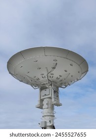 Sattelite dish oriented to the sky