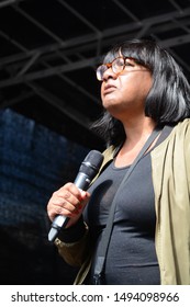 Saturday 31st ,august,Whitehall,London,U.K. 12pm, Diane Abbot MP For Hackney,and Show Cabinet Home Office, Addresses The Concerns Of The Stop The Coup Rally.