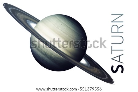 Saturn - High resolution beautiful art presents planet of the solar system. This image elements furnished by NASA
