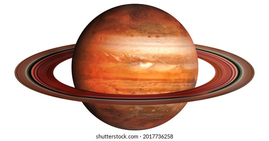 Saturn planet isolated on white background. Elements of this image are furnished by NASA. - Powered by Shutterstock