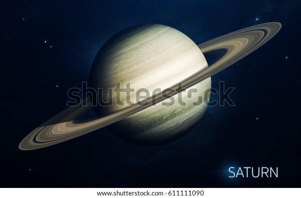 土星 在高品質的太陽系行星 科學壁紙 由美國太空總署提供的元素庫存照片 立刻編輯