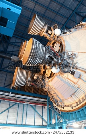 Saturn Rocket Engine in Kennedy Space Center, Florida
