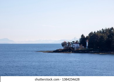 Saturna Island Light House From The Ferry