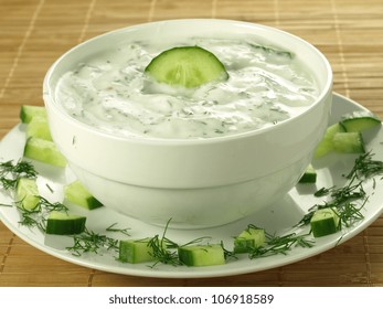 Sauce With Yogurt And Cucumber For Starter