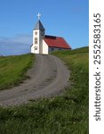 Saudanes Church (1889) in Thörshöfn, North Iceland eystra, Northeast Iceland, Iceland