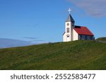 Saudanes Church (1889) in Thörshöfn, North Iceland eystra, Northeast Iceland, Iceland