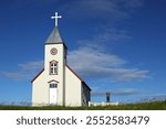 Saudanes Church (1889) in Thörshöfn, North Iceland eystra, Northeast Iceland, Iceland