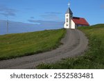 Saudanes Church (1889) in Thörshöfn, North Iceland eystra, Northeast Iceland, Iceland