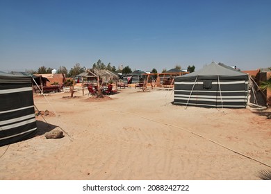 Saudi Arabia - 10 Mar 2020: The lodge in the desert of Saudi arabia