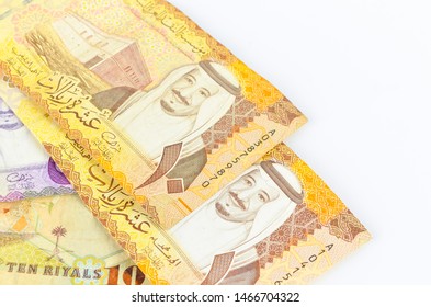 Saudi Arabia money on white background. - Shutterstock ID 1466704322