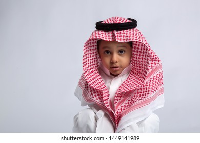 Saudi Boy Happy And Playing 