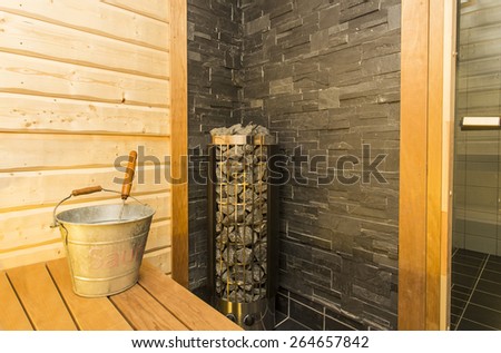Sauna interior