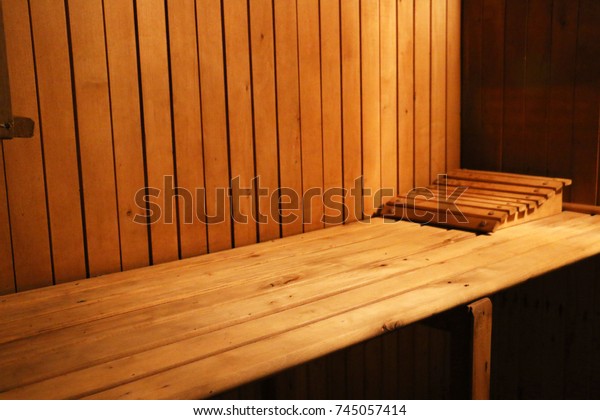 Sauna Wooden Bath Steam Room Hot Stock Photo Edit Now