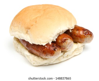 Sausage Bap Or Bread Roll