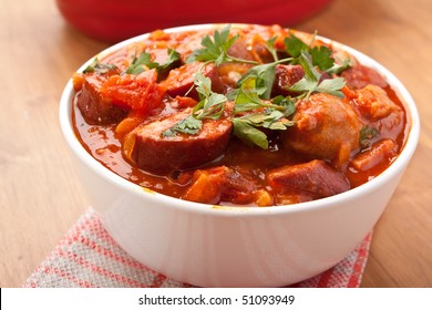 Sausage, Chorizo And Bean Stew