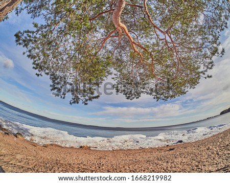 Image, Stock Photo Baltic Sea coast in Poland