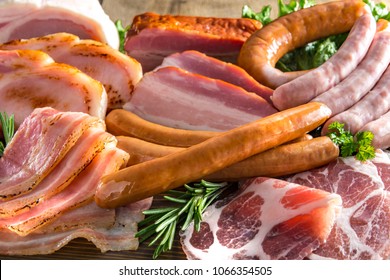 Sausage Processed Meat And Ham Bacon