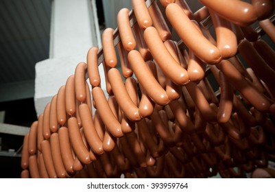 Sausage Production At The Plant 