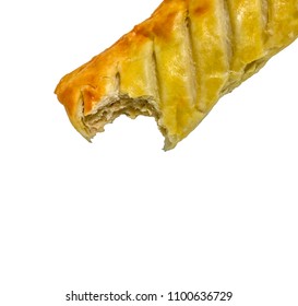 Sausage Roll With Bite Taken Out