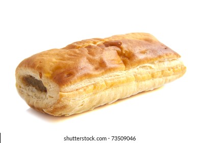 Sausage Roll Isolated On A White Background