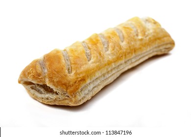 Sausage Roll On A White Background.