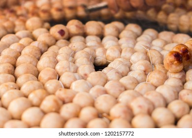 Sausage Sphere Food Burning Longitudinal Alignment Stock Photo Edit Now 1202157772