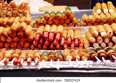 Sausage Street Food In South Korea