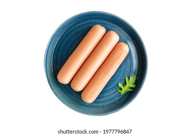 Sausage Vegetable Protein Veggie Meatless Soy Seitan Wheat Classic Taste Vegetarian Or Vegan Snack Sausages Healthy Meal Snack Top View Copy Space Food Background 