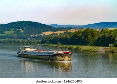 Sausenstein, Austria - 7/10/2013:  A Agriculture Area With A Wheat Field In The Melk District, Lower Austria Near Sausenstein