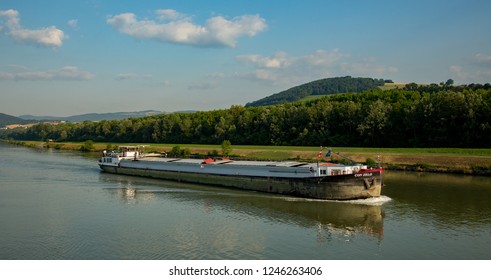 Sausenstein, Austria - 7/10/2013:  A Agriculture Area With A Wheat Field In The Melk District, Lower Austria Near Sausenstein