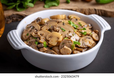 Saute delicious mushrooms (Turkish name; Mantar sote) - Powered by Shutterstock