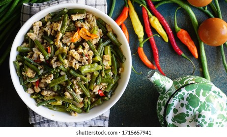 Saute Long Beans Are A Traditional Javanese Food Which Is A Daily Food