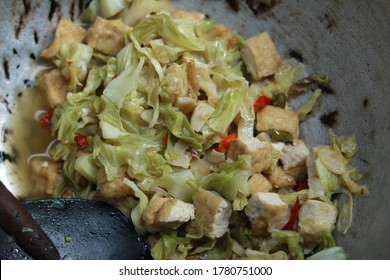 Sauteed Mustard Greens With Tofu And A Little Chili