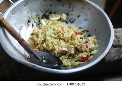 Sauteed Mustard Greens With Tofu And A Little Chili