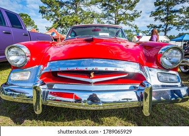 Savannah, GA / USA - April 21, 2018: 1955 Studebaker Commander at a car show in Savannah, Georgia.