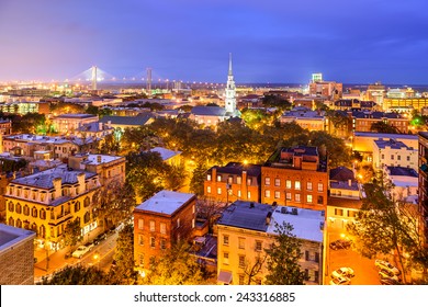 Savannah, Georgia, USA Skyline.